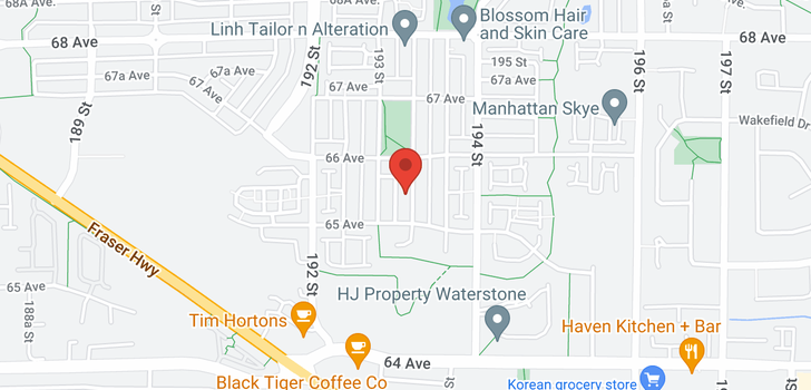 map of 6547 193A STREET